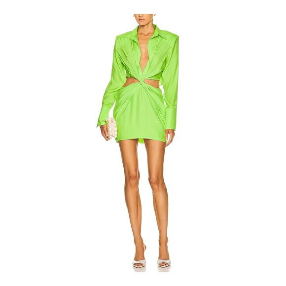 Gauge81 'Tokai' Green Silk Dress Size XS